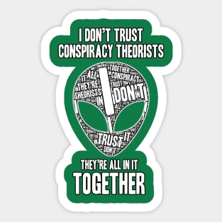 Alien Conspiracy Sticker